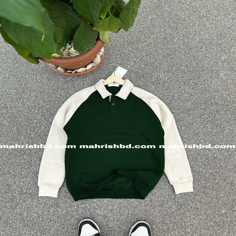 Button sweatshirt